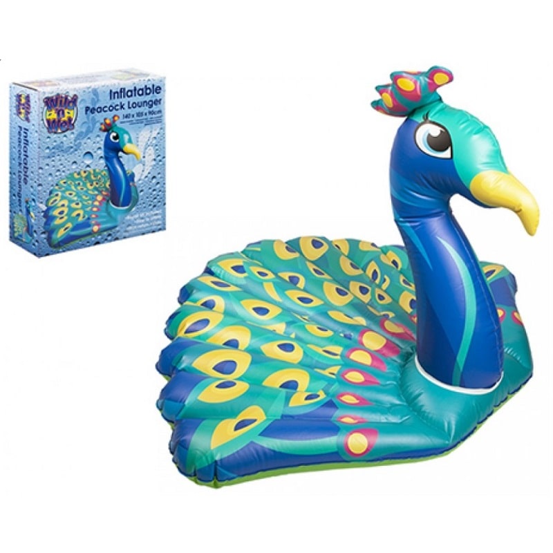 Peacock Inflatable Lounger 140x105x90cm
