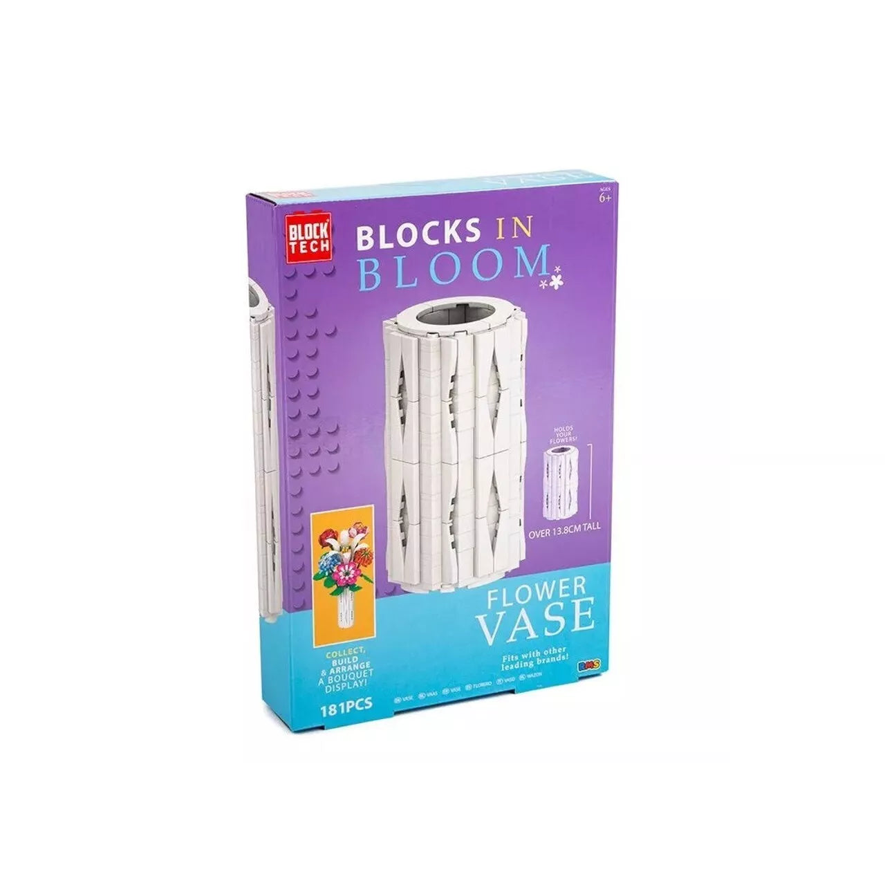 Block Tech Blocks In Bloom - Kiss Adults Toy Building Floral Kit