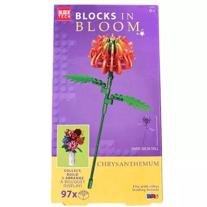Block Tech Blocks In Bloom - Kiss Adults Toy Building Floral Kit